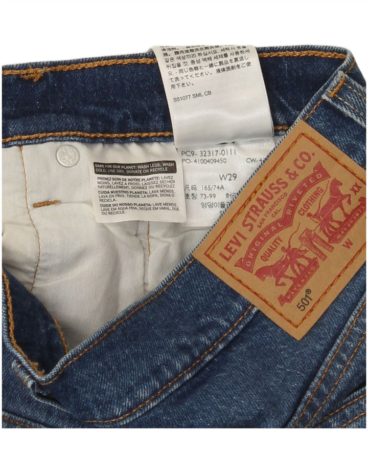 Levi's Womens 501 Denim Shorts W29 Medium Blue Cotton