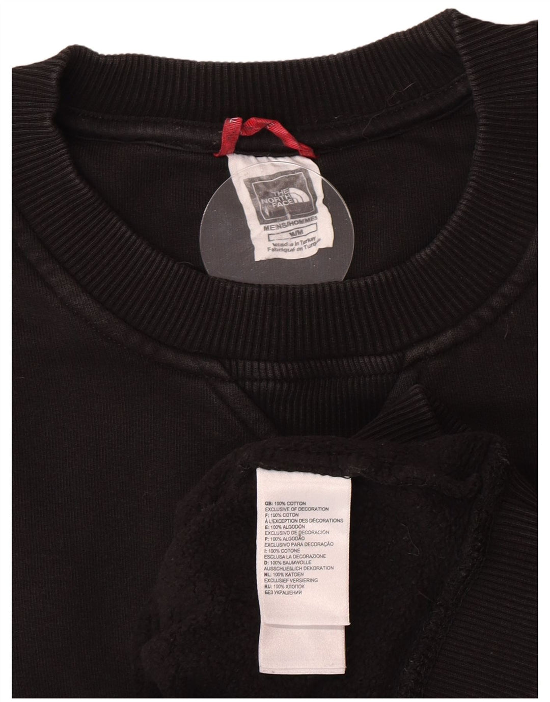The North Face Herre Grafisk Sweatshirt Jumper Medium Sort Bomuld