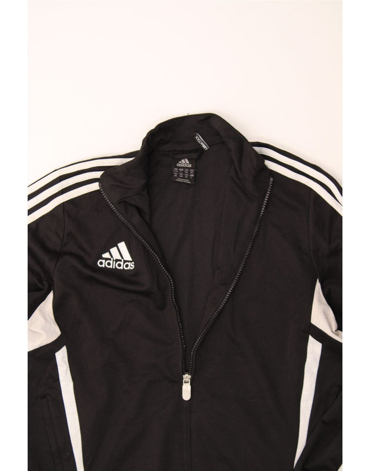 ADIDAS Boys Climacool Tracksuit Top Jacket 13-14 Years Black Colourblock Vintage Adidas and Second-Hand Adidas from Messina Hembry 