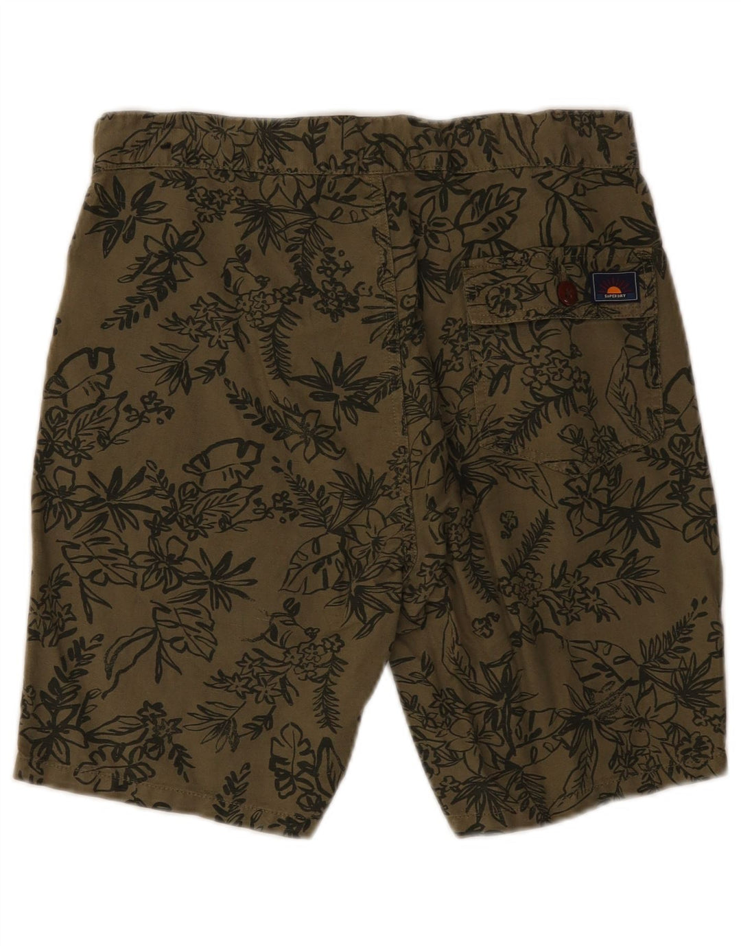 Superdry Mens Chino Shorts W30 Medium Khaki Floral