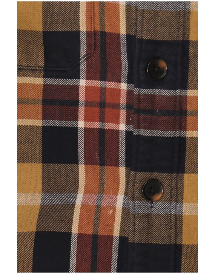 Marks & Spencer Mens Relaxed Fit Flannel Shirt Medium Multicoloured Plaid