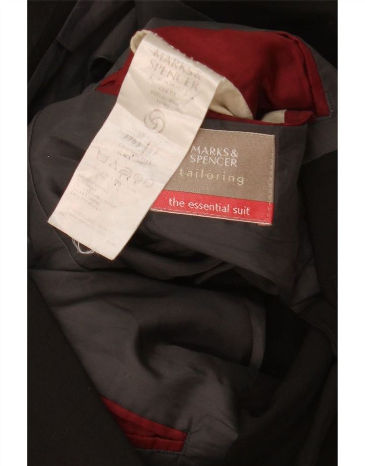 Jachetă pentru bărbați Marks & Spencer, cu 3 nasturi, UK 40 Poliester mediu negru