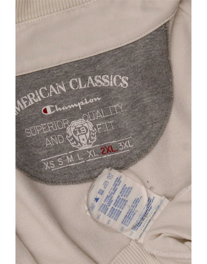 Champion Veste de survêtement pour homme 2XL en coton blanc