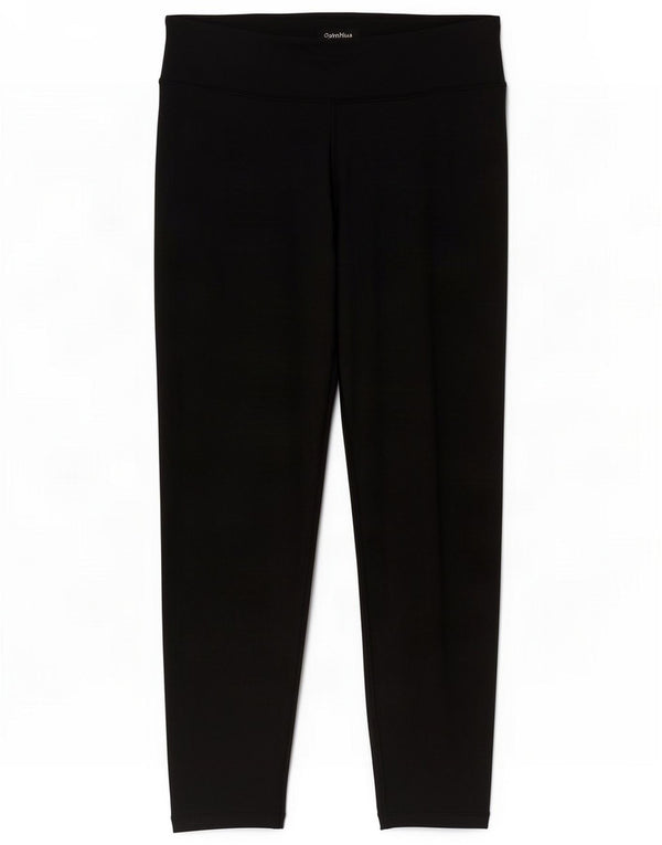 Calvin Klein Womens Crop Leggings UK 14 Large Black Sports