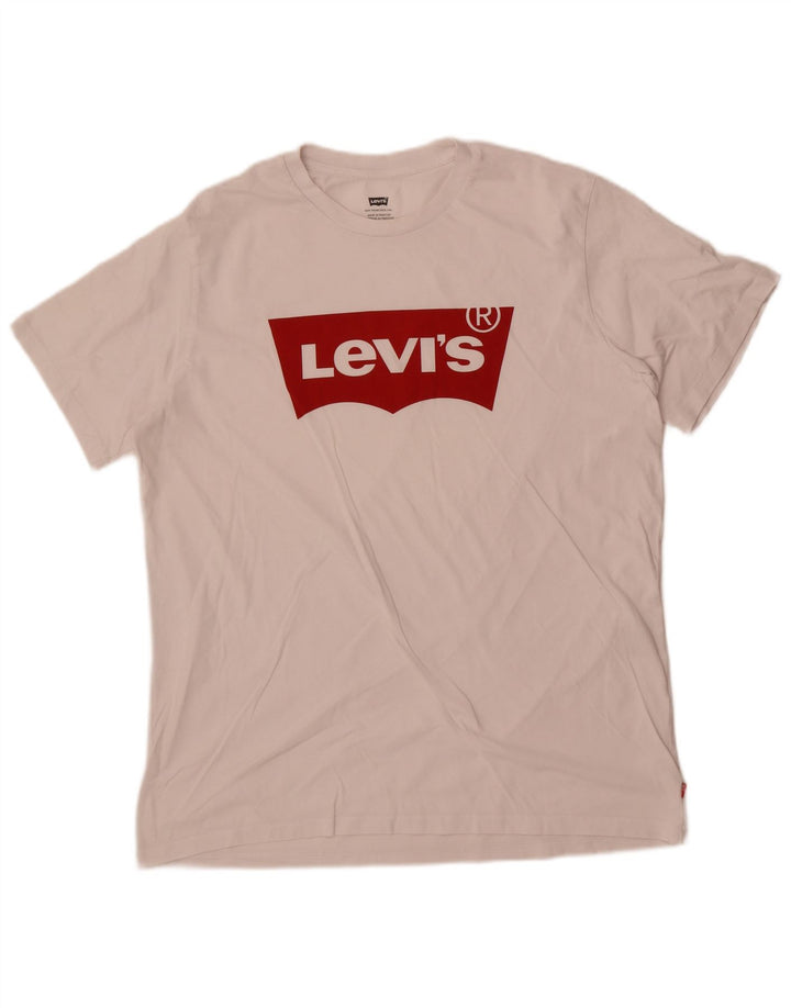 Levi's Mens Graphic T-Shirt Top Large White