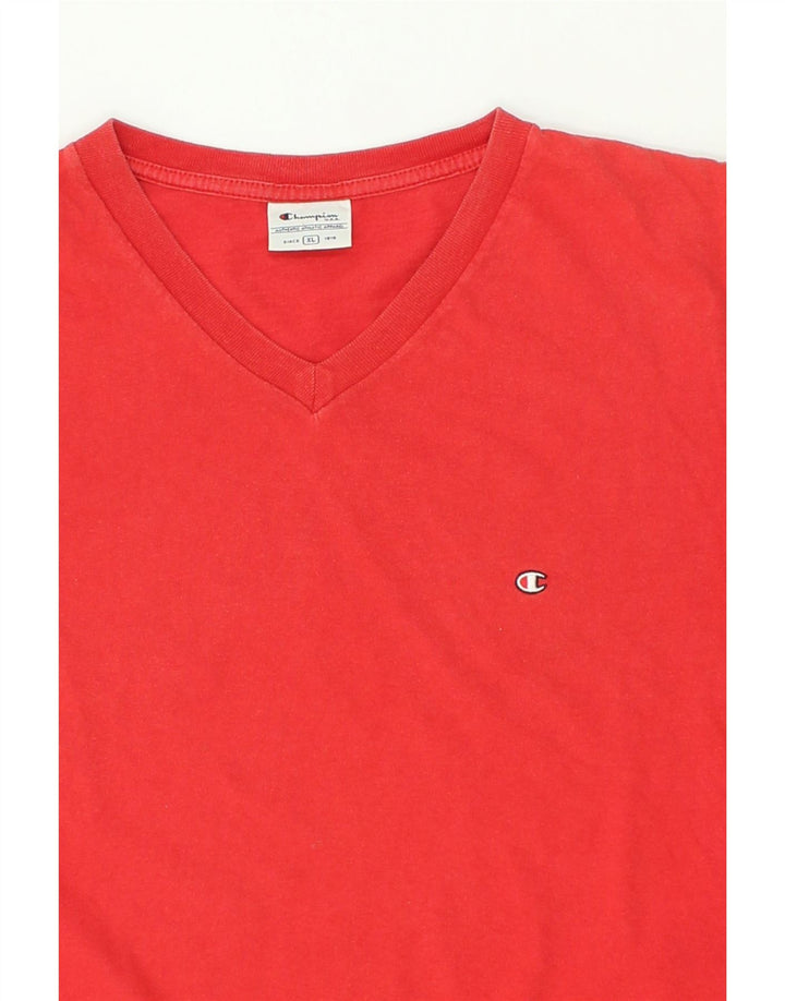 CHAMPION Mens T-Shirt Top XL Red Cotton Vintage Champion and Second-Hand Champion from Messina Hembry 