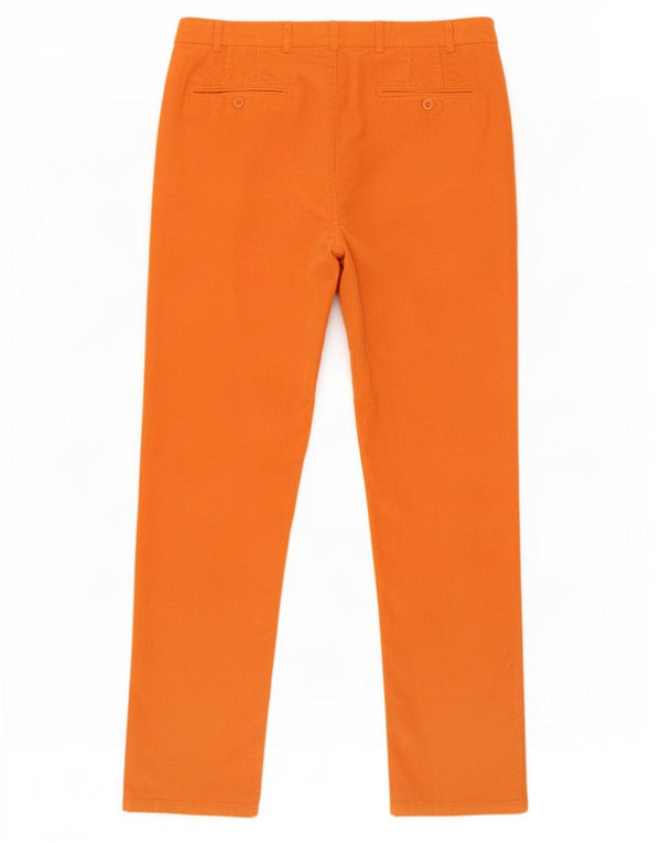 Malo Pantalones de pana delgados para hombre IT 48 Medium W32 L35 Algodón naranja