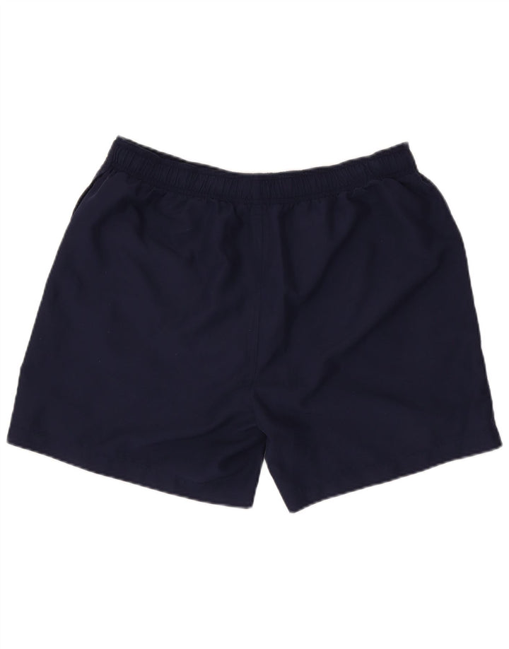 Pantaloncini sportivi grafici da uomo FILA grandi in poliestere blu navy