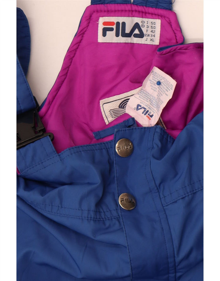Fila Herre Dungarees Skibukser IT 50 Large Blue Colourblock Polyester
