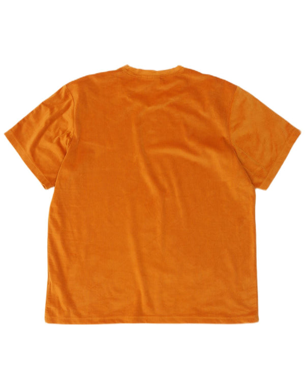 T-shirt in velluto da donna Adidas Top UK 18 XL poliestere arancione