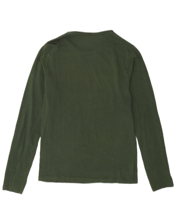 Jack & Jones Top grafico da uomo a maniche lunghe piccolo verde