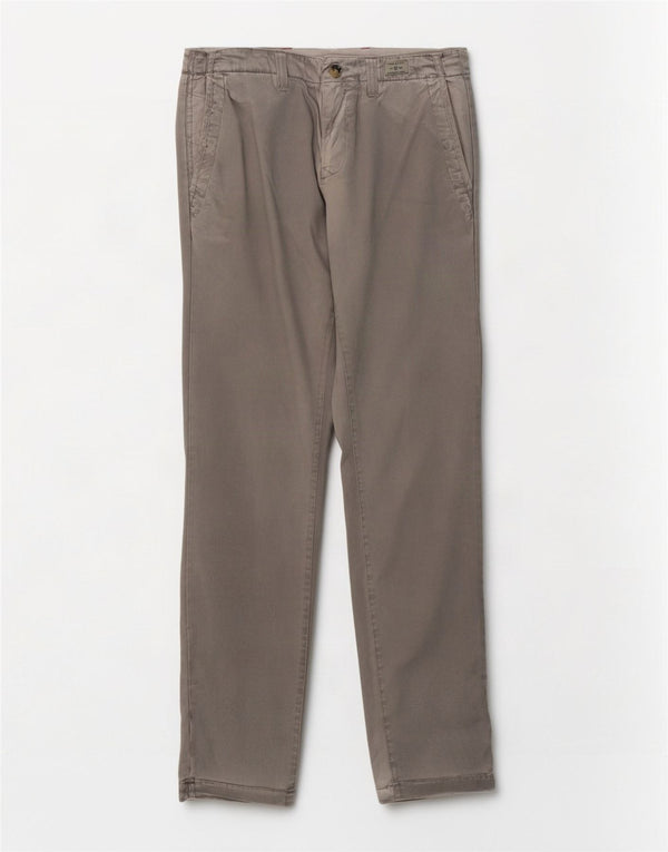 Tommy Hilfiger Pantalon Chino Slim Homme W32 L32 Gris Coton