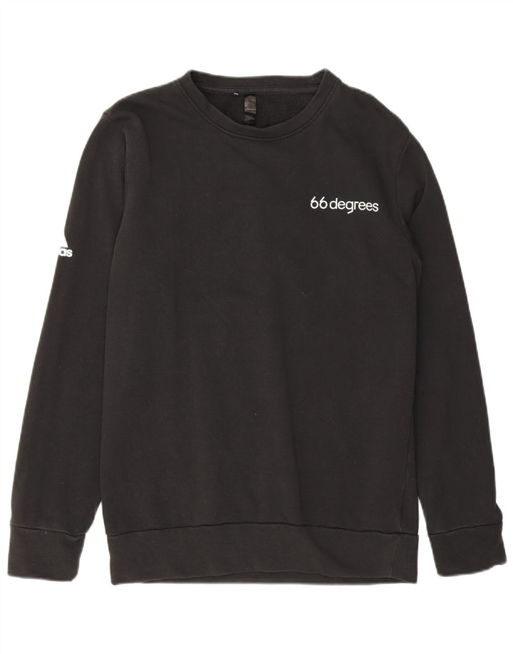 Adidas Mens Graphic Sweatshirt Jumper Small Black Cotton