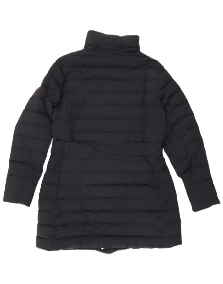 Woolrich ženski podstavljeni kaput UK 16 veliki tamnoplavi poliester