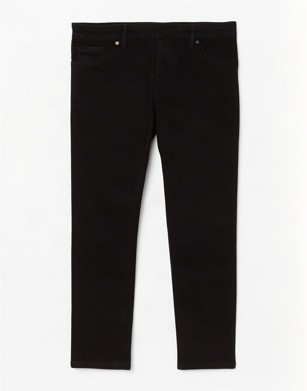 Marks & Spencer Jeans ajustados para mujer UK 12 Medium W30 L26 Algodón negro