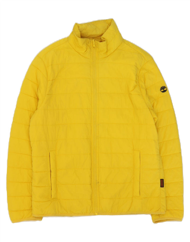 TIMBERLAND Mens Padded Jacket UK 38 Medium Yellow Polyester Vintage Timberland and Second-Hand Timberland from Messina Hembry 