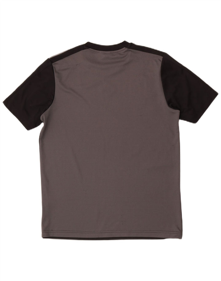 Adidas Mens T-Shirt Top Medium Black Colourblock