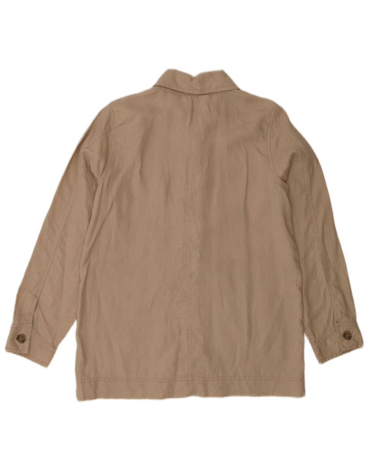Giacca pratica da donna Fat Face UK 8 piccola in lino beige