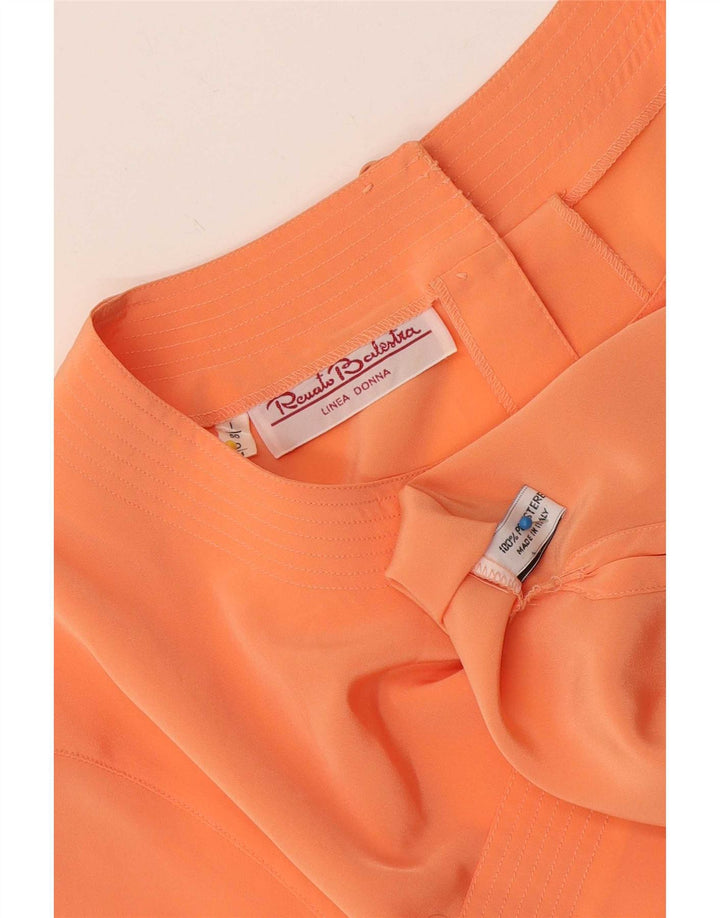 Renato Balestra Damen Bluse Top IT 50 XL Orange Polyester
