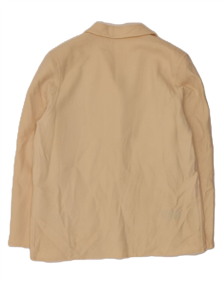 BIFFI Womens 1 Button Blazer Jacket IT 42 Medium Beige Wool Vintage Biffi and Second-Hand Biffi from Messina Hembry 