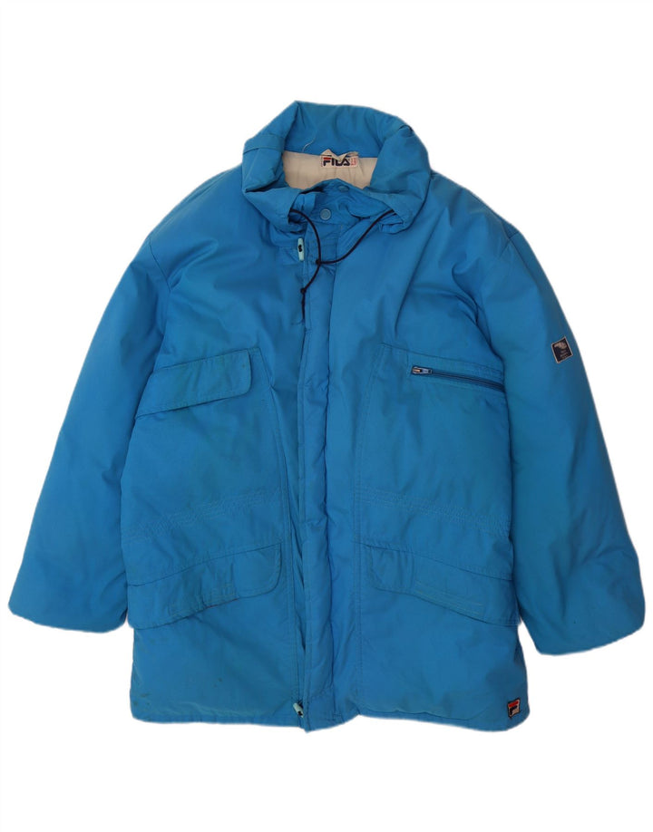 Fila Herren Wattierter Mantel IT 52 Large Blau