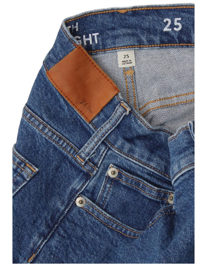J. CREW Womens Straight Jeans W25 L30  Blue