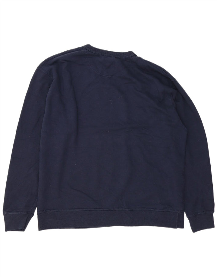 CHAMPION Mens Sweatshirt Jumper XL Navy Blue Cotton