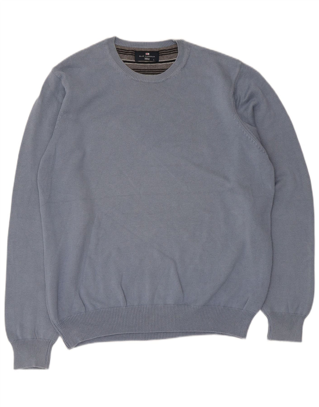 Marks & Spencer Mens Blue Harbour Crew Neck Jumper Sweater Large Cotton