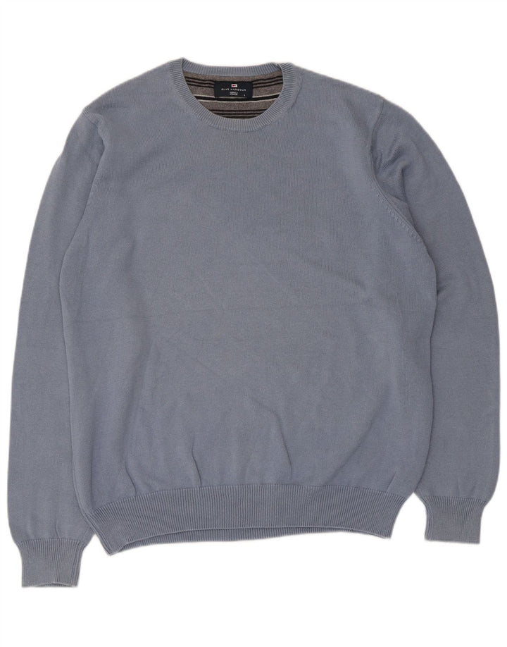 Marks & Spencer Mens Blue Harbour Crew Neck Jumper Sweater Large Cotton