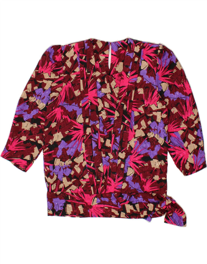 VINTAGE Womens Abstract Pattern Blouse Top UK 14 Medium Multicoloured Vintage Vintage and Second-Hand Vintage from Messina Hembry 