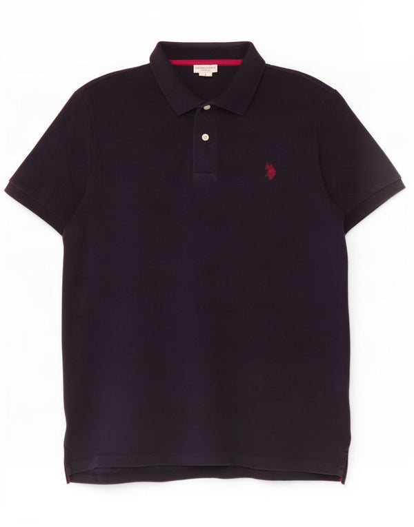 Asociación de Polo de EE. UU. Polo Hombre Grande Azul Marino Algodón