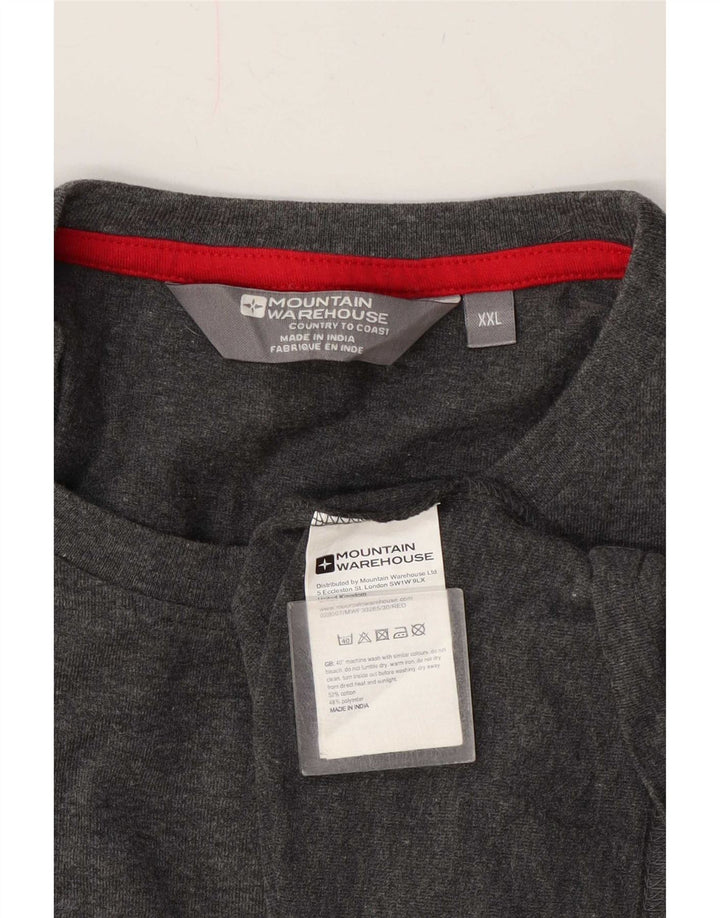 Mountain Warehouse Ανδρικό Μπλουζάκι Μακρυμάνικο 2XL Γκρι Βαμβακερό