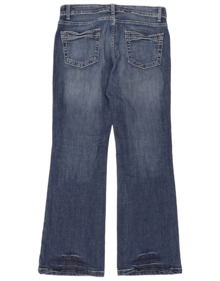 Marks & Spencer Damen Bootcut-Jeans UK 12 Medium W33 L30 Blaue Baumwolle