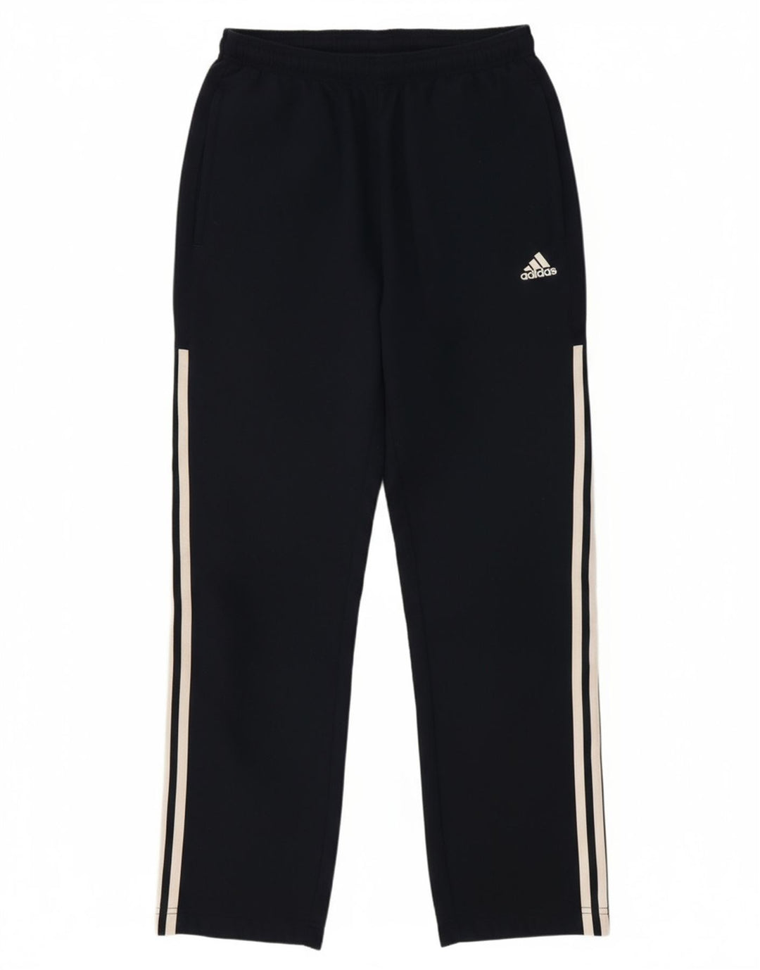 ADIDAS Mens Tracksuit Trousers Small  Navy Blue Polyester