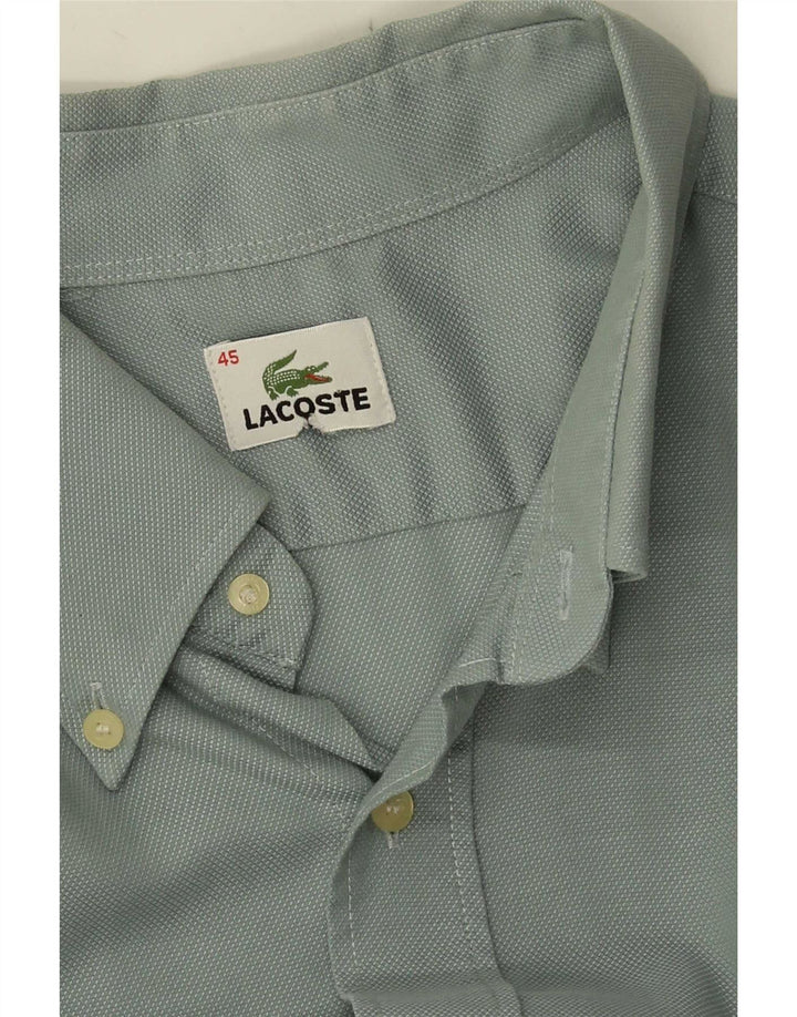 Lacoste Mens Short Sleeve Shirt Size 45 XL Green