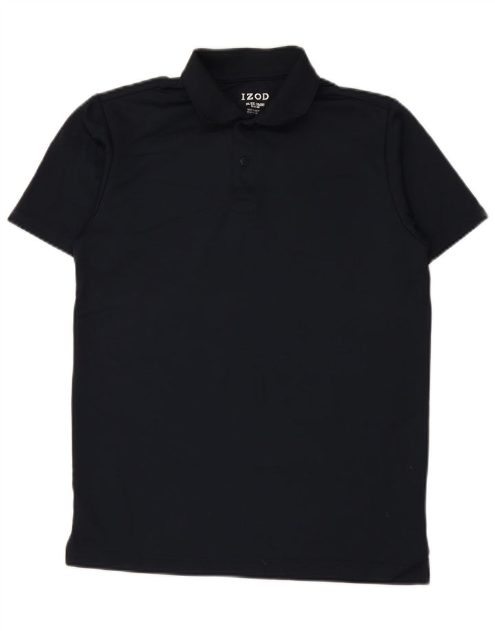 IZOD Regular Boys Polo Shirt 15-16 Years XL Navy Blue Polyester