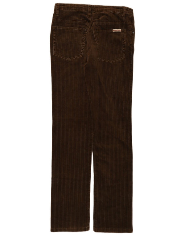 Marlboro Classics Womens Slim Corduroy Trousers W28 L30 Brown Cotton