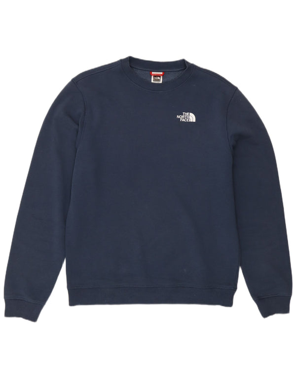 The North Face Mens Sweatshirt Jumper Medium Navy Blue Cotton