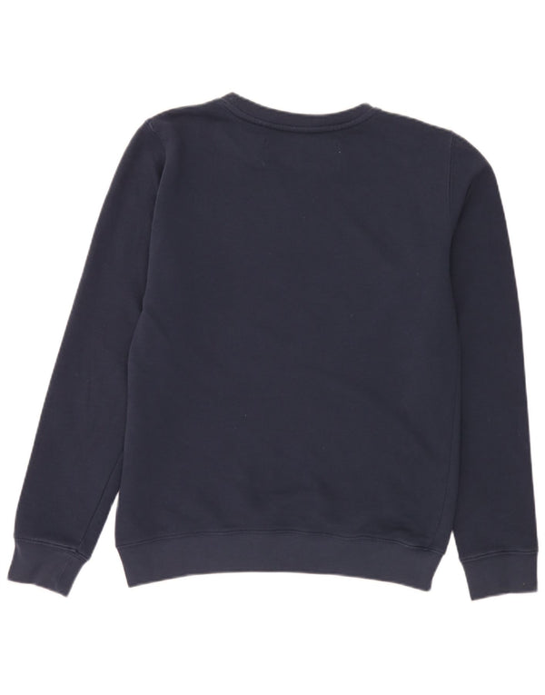 Replay Herren-Sweatshirt mit grafischem Print, mittelmarineblaue Baumwolle