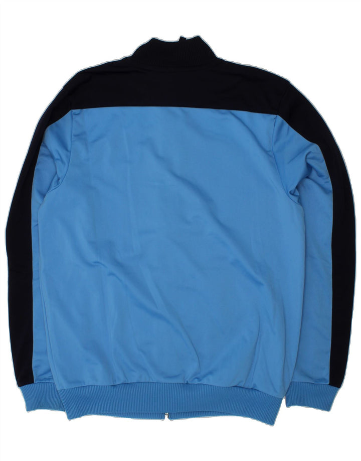 PUMA Boys Tracksuit Top Jacket 13-14 Years Blue Colourblock Polyester Vintage Puma and Second-Hand Puma from Messina Hembry 