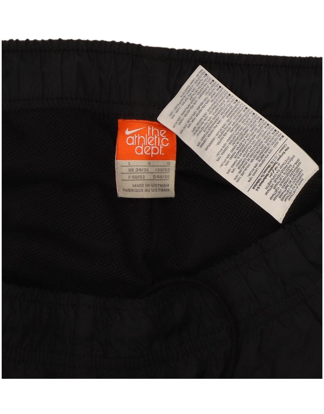 Nike Mens Tracksuit Trousers Joggers Large Black Polyester