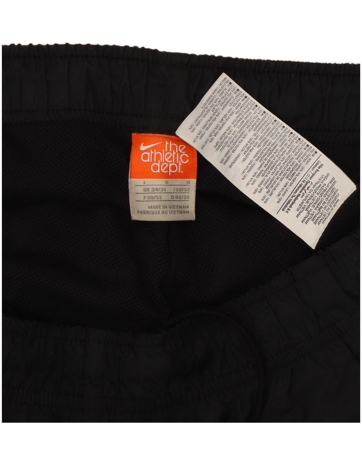 Nike Mens Tracksuit Trousers Joggers Large Black Polyester