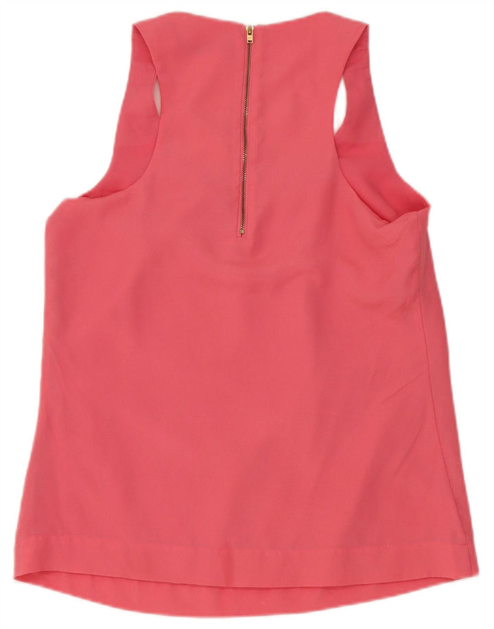 Reiss Womens Regular Vest Top UK 10 Small Pink Polyester