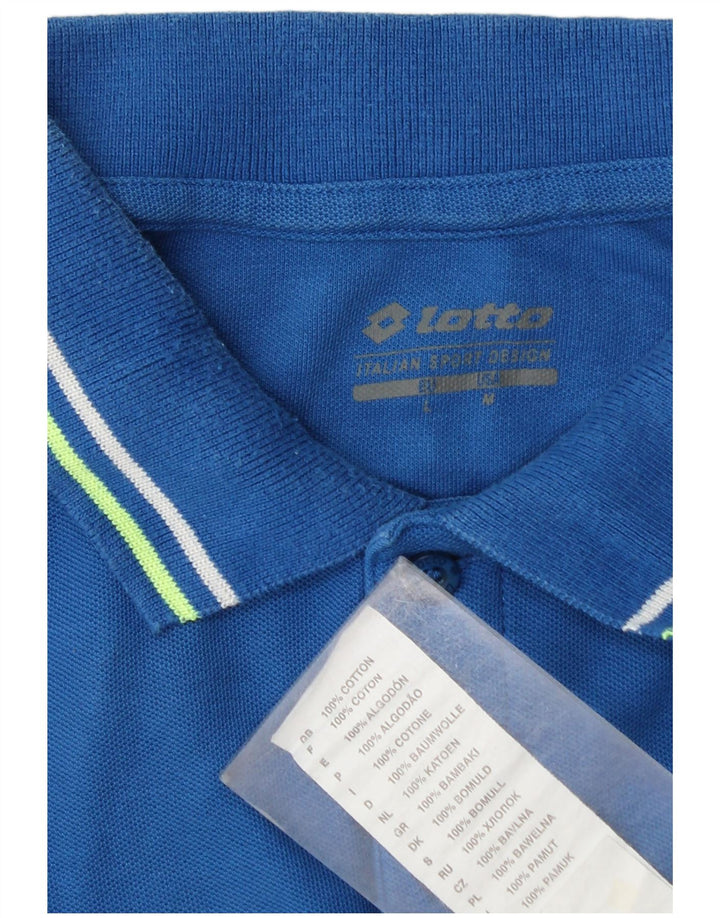 Lotto Herre Polo Shirt Medium Blå Bomuld