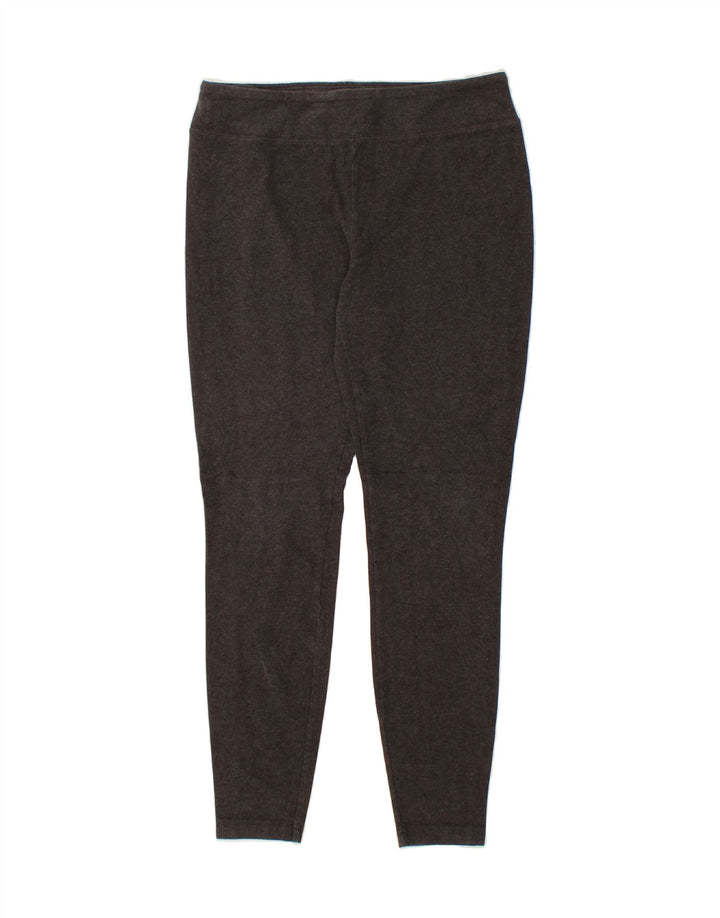 EDDIE BAUER Womens Leggings UK 14 Large  Grey Cotton Vintage Eddie Bauer and Second-Hand Eddie Bauer from Messina Hembry 
