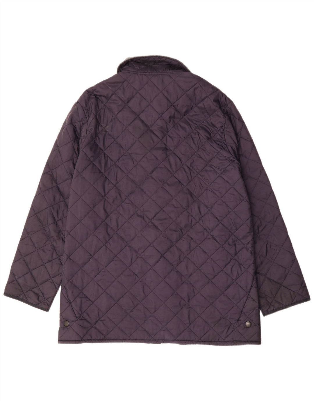 Barbour Mens Quilted Jacket UK 44 2XL Navy Blue Polyester