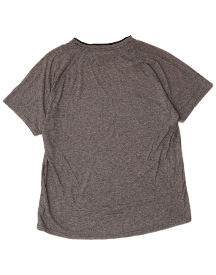 Puma Mens T-Shirt Large Grey Polyester