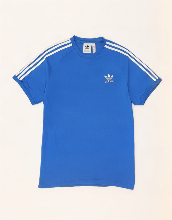 Adidas T-Shirt Homme Top Bleu Moyen Coton