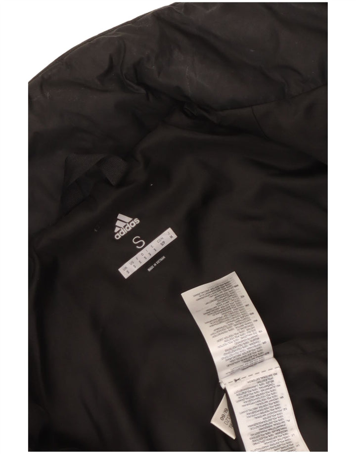 Adidas Mens Padded Jacket UK 36 Small Black Polyester