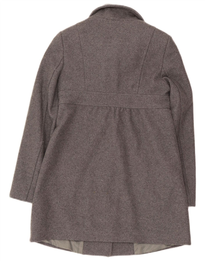 Benetton Manteau Croisé Femme IT 38 XS Gris Laine